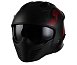 Helma VITO JET BRUZANO MATT BLACK + RED L